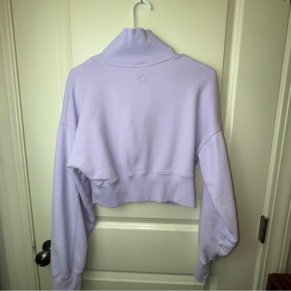 Aerie Crop Sweatshirt Lilac Size L - Picture 13 of 15